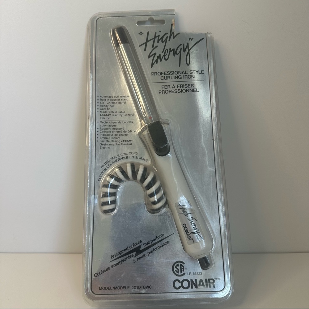 New VTG Conair Teal High Energy Professional 5/8 Curling Model 201DTBWC Sealed